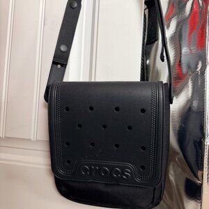 NEW CROCS Black Messenger/Crossbody Bag